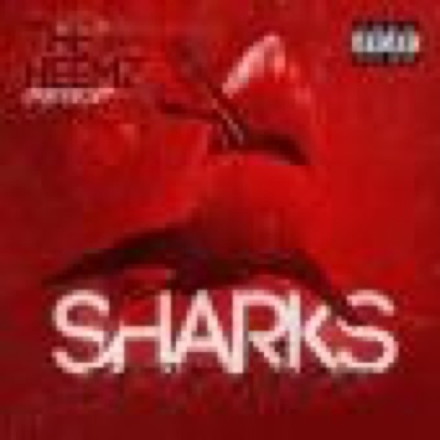 Sharks in the water cover